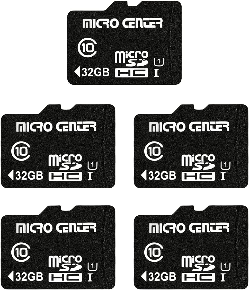 32GB Class 10 Microsdhc Flash Memory Card with Adapter, 5Pack