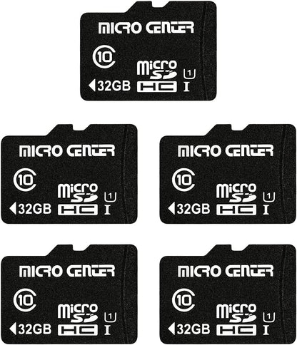 32GB Class 10 Microsdhc Flash Memory Card with Adapter, 5Pack