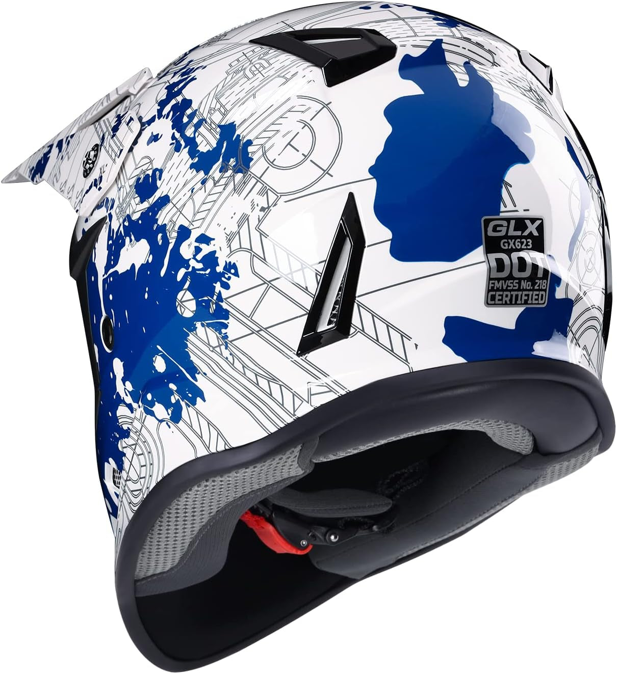 GX623 Youth ATV & Dirt Bike Helmet Combo, DOT