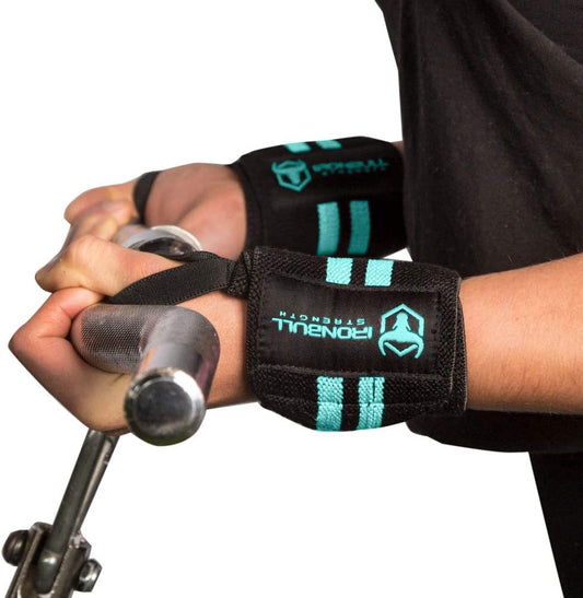 Professional Grade Women's Wrist Wraps with Thumb Loops - 12" Support Brace for Cross Training, Weight Lifting, Powerlifting, and Strength Training