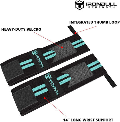 Professional Grade Women's Wrist Wraps with Thumb Loops - 12" Support Brace for Cross Training, Weight Lifting, Powerlifting, and Strength Training