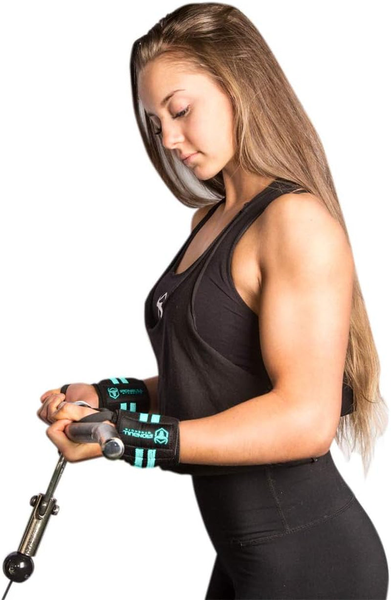 Professional Grade Women's Wrist Wraps with Thumb Loops - 12" Support Brace for Cross Training, Weight Lifting, Powerlifting, and Strength Training