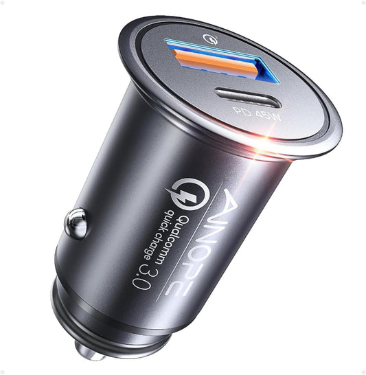 67.5W Cigarette Lighter Adapter Car Charger USB C Fast Charging