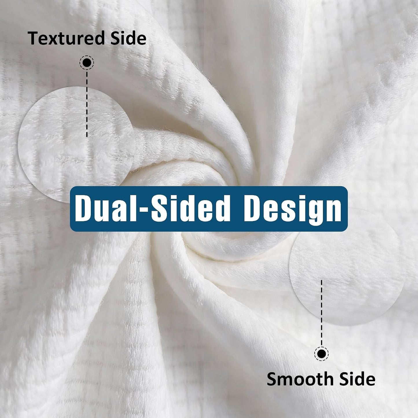 Disposable Face Towels XL, Ultra Soft & Absorbent, 50 Count
