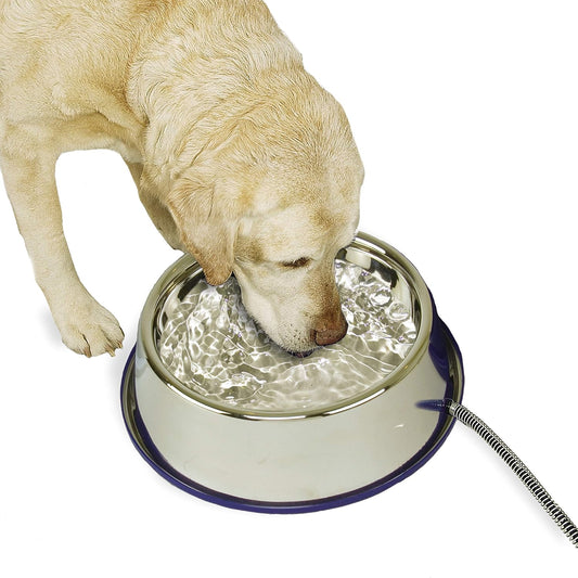 K&H Heated Water Bowl, Thermal-Bowl for Cats & Dogs, Safety Listed, 25W