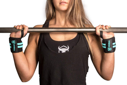 Professional Grade Women's Wrist Wraps with Thumb Loops - 12" Support Brace for Cross Training, Weight Lifting, Powerlifting, and Strength Training