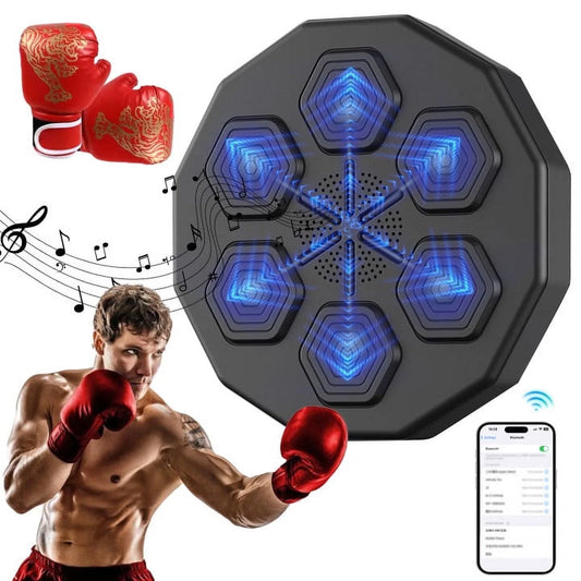 Smart Bluetooth-Enabled Boxing Training System with Wall-Mounted Reaction Pad and Gloves