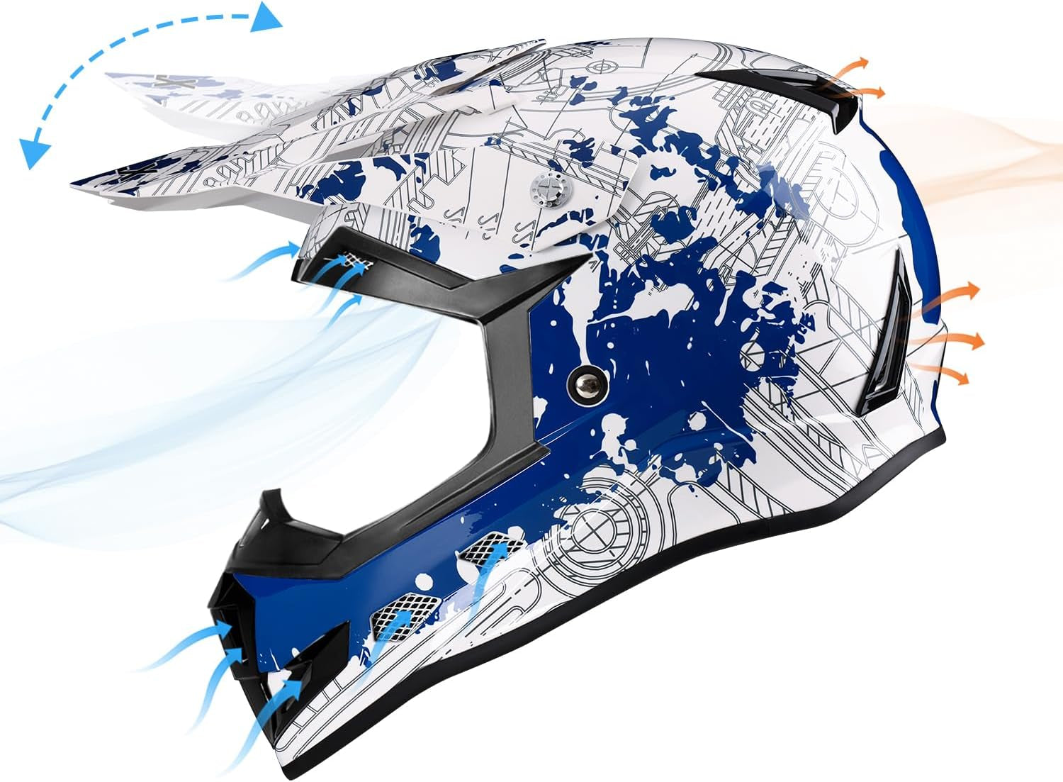 GX623 Youth ATV & Dirt Bike Helmet Combo, DOT