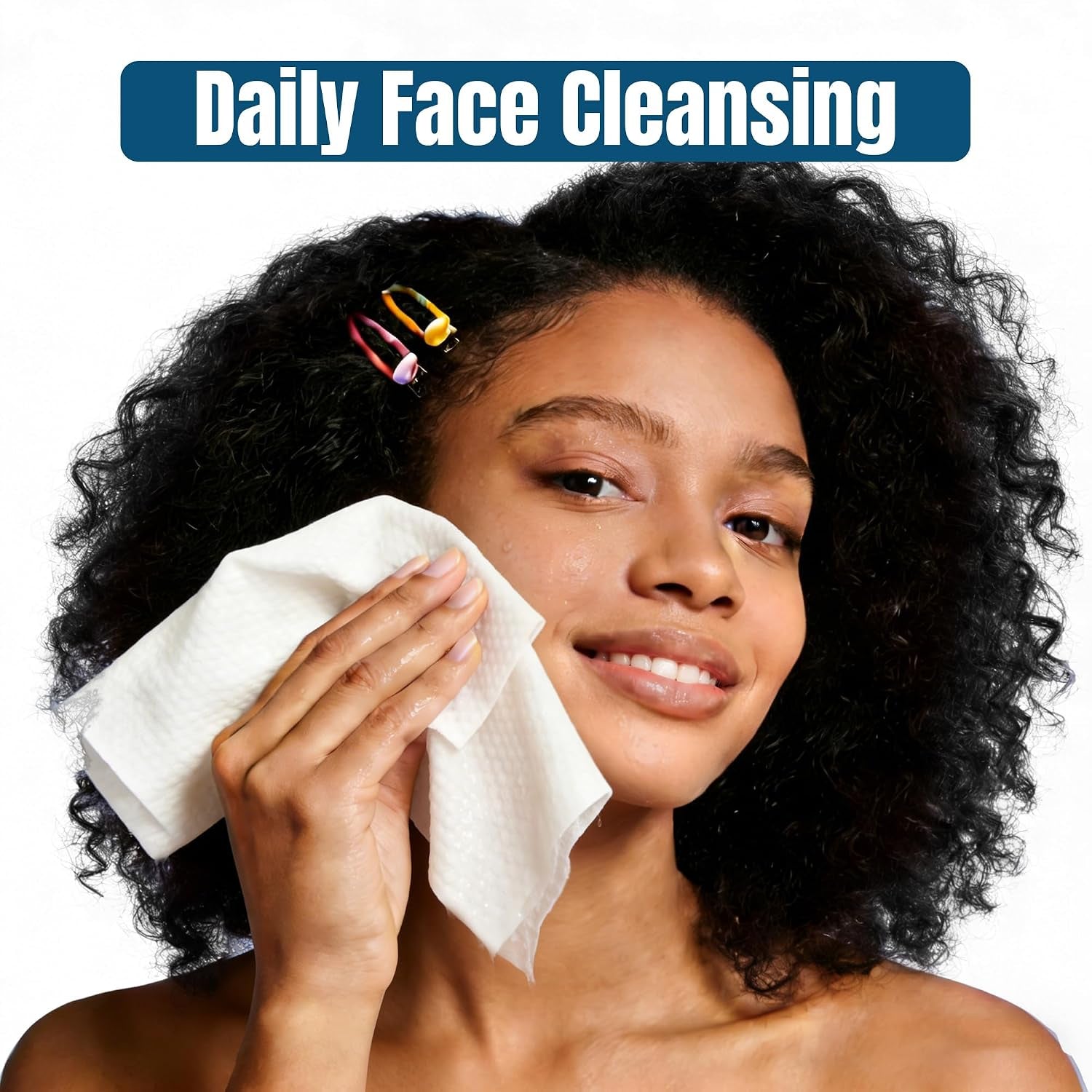 Disposable Face Towels XL, Ultra Soft & Absorbent, 50 Count