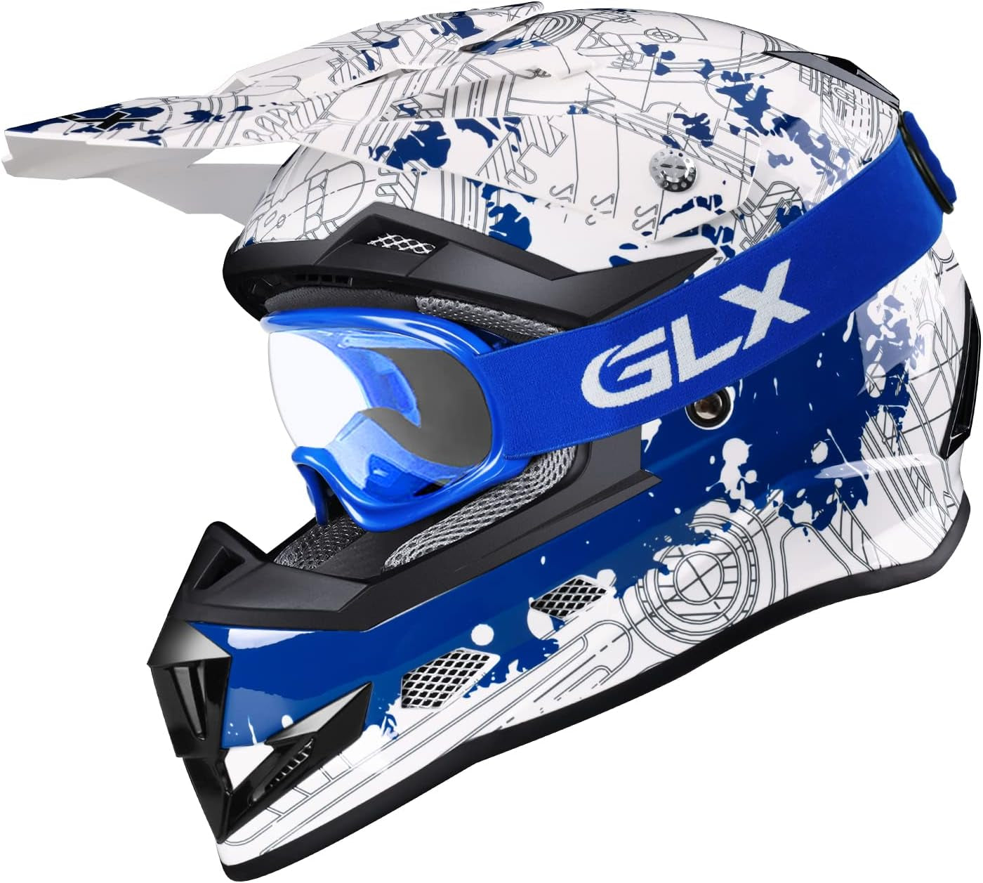 GX623 Youth ATV & Dirt Bike Helmet Combo, DOT